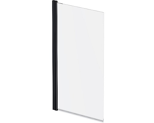 Шторка на ванну AM.PM Gem 80 W90BS-D080-140BT профиль Черный матовый стекло прозрачное
