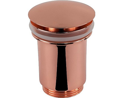 Донный клапан Remer 904CC114RL click-clack Медь глянцевая