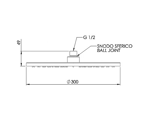 Верхний душ Remer 359MM30DOx Золото глянцевое