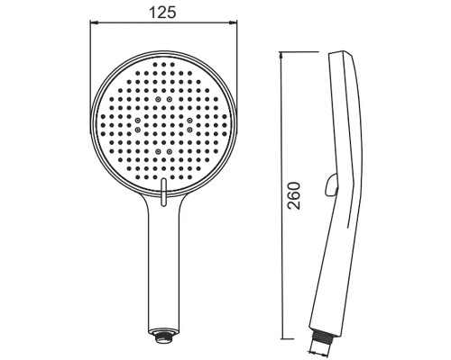 Ручной душ Splenka S450.51 Хром