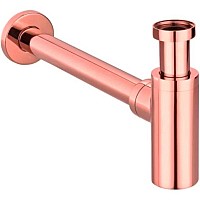 Сифон для раковины Remer 958LRL Медь глянцевая