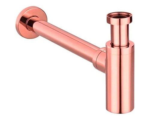 Сифон для раковины Remer 958LRL Медь глянцевая