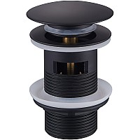 Донный клапан Raglo R600.03.06 click-clack Черный матовый