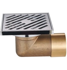 Душевой трап Raglo 100x100 с решеткой Хром