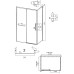 Душевой уголок Grossman Style 100х90 120.K33.05.1090.10.00 профиль Хром стекло прозрачное