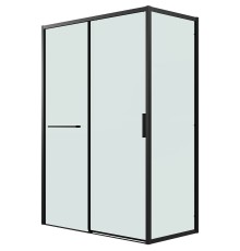 Душевой уголок Grossman Style 110х70 профиль Черный матовый стекло прозрачное