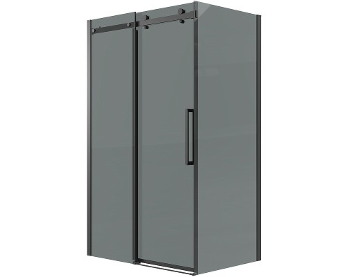 Душевой уголок Grossman Classic 110х90 120.K33.04.1190.21.10 профиль Черный матовый стекло тонированное