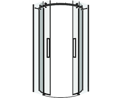 Душевой уголок Grossman Classic 100х100 301.K33.04.1010.21.00 профиль Черный матовый стекло прозрачное