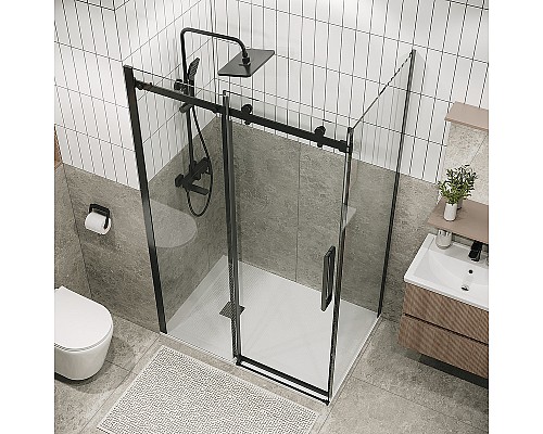 Душевая стенка Grossman Classic 80 200.K33.04.80.42.00 профиль Графит сатин стекло прозрачное