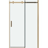 Душевая дверь Grossman Classic 100 100.K33.04.100.32.00 профиль Золото сатин стекло прозрачное