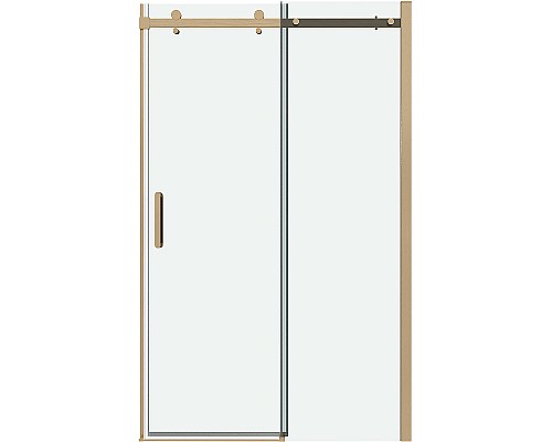 Душевая дверь Grossman Classic 100 100.K33.04.100.32.00 профиль Золото сатин стекло прозрачное