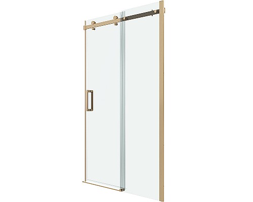 Душевая дверь Grossman Classic 100 100.K33.04.100.32.00 профиль Золото сатин стекло прозрачное