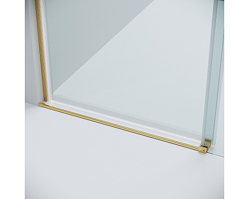 Душевая дверь Grossman Classic 100 100.K33.04.100.32.00 профиль Золото сатин стекло прозрачное