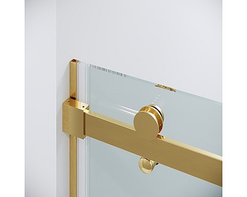 Душевая дверь Grossman Classic 100 100.K33.04.100.32.00 профиль Золото сатин стекло прозрачное