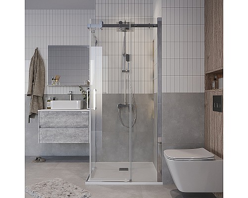 Душевой уголок Grossman Classic 100х100 300.K33.04.1010.10.00 профиль Хром стекло прозрачное