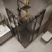 Душевой уголок Grossman Classic 90х90 профиль Черный матовый стекло прозрачное