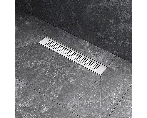 Душевой лоток AM.PM PrimeFlow 40 W02SC-P11-040-01SB с решеткой Хром матовый Cut Gradient