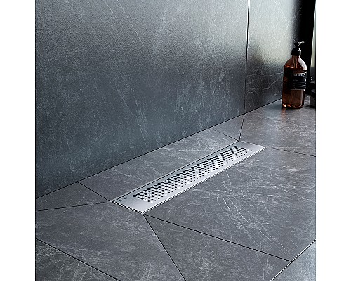 Душевой лоток AM.PM PrimeFlow 40 W02SC-P11-040-01SB с решеткой Хром матовый Cut Gradient