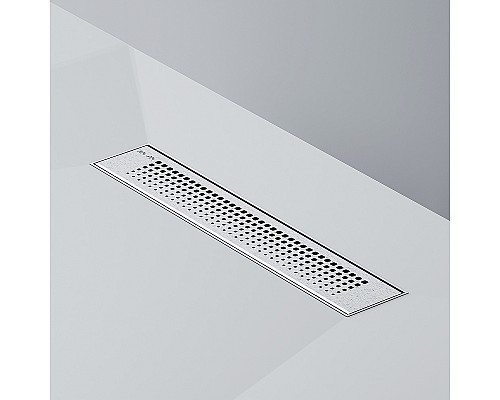 Душевой лоток AM.PM PrimeFlow 40 W02SC-P11-040-01SB с решеткой Хром матовый Cut Gradient