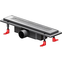 Душевой лоток AM.PM PrimeFlow 40 W02SC-P11-040-01SB с решеткой Хром матовый Cut Gradient