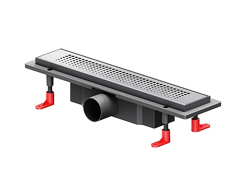 Душевой лоток AM.PM PrimeFlow 40 W02SC-P11-040-01SB с решеткой Хром матовый Cut Gradient