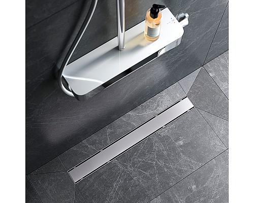 Душевой лоток AM.PM PrimeFlow 70 W02SC-U11-070-04SB с решеткой Хром матовый / под плитку Tile