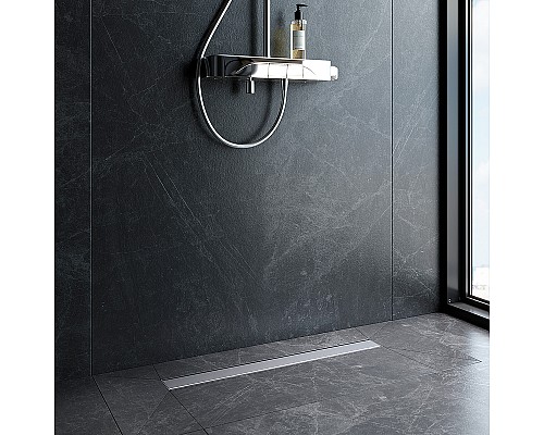 Душевой лоток AM.PM PrimeFlow 70 W02SC-U11-070-04SB с решеткой Хром матовый / под плитку Tile