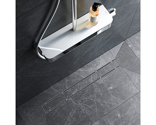 Душевой лоток AM.PM PrimeFlow 70 W02SC-U11-070-04SB с решеткой Хром матовый / под плитку Tile