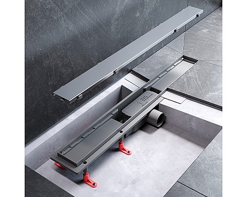 Душевой лоток AM.PM PrimeFlow 70 W02SC-U11-070-04SB с решеткой Хром матовый / под плитку Tile