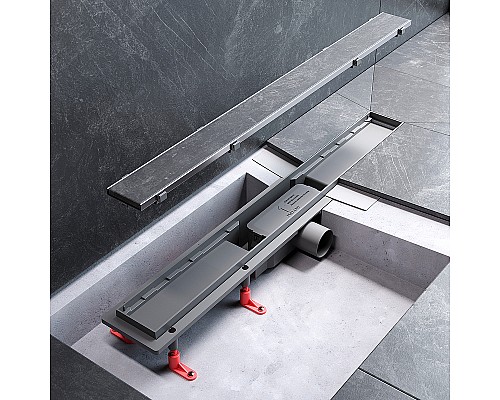 Душевой лоток AM.PM PrimeFlow 70 W02SC-U11-070-04SB с решеткой Хром матовый / под плитку Tile