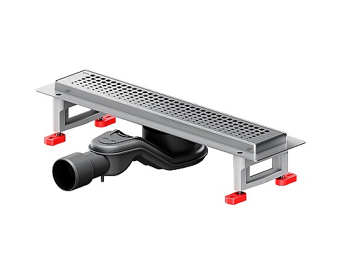 Душевой лоток AM.PM MasterFlow 40 W01SC-P11-040-01SB с решеткой Хром матовый Cut Gradient