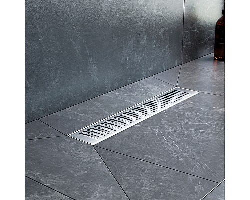 Душевой лоток AM.PM MasterFlow 40 W01SC-P11-040-01SB с решеткой Хром матовый Cut Gradient