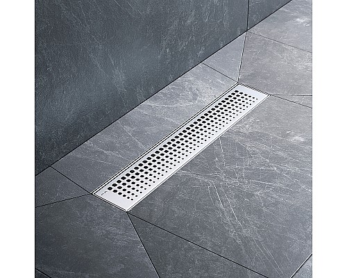 Душевой лоток AM.PM MasterFlow 40 W01SC-P11-040-01SB с решеткой Хром матовый Cut Gradient