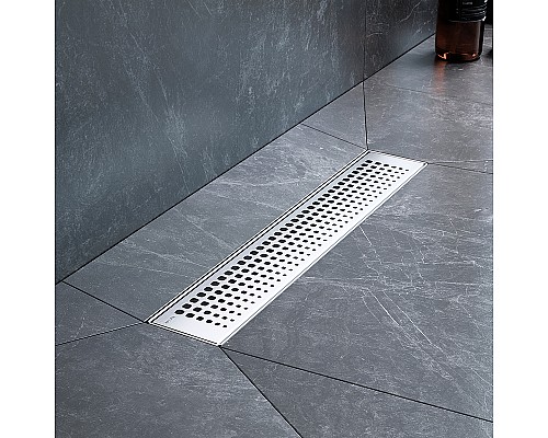 Душевой лоток AM.PM MasterFlow 40 W01SC-P11-040-01SB с решеткой Хром матовый Cut Gradient