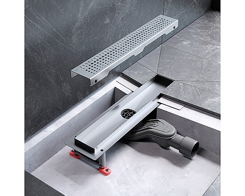 Душевой лоток AM.PM MasterFlow 40 W01SC-P11-040-01SB с решеткой Хром матовый Cut Gradient