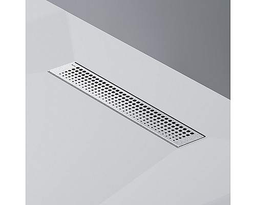 Душевой лоток AM.PM MasterFlow 40 W01SC-P11-040-01SB с решеткой Хром матовый Cut Gradient