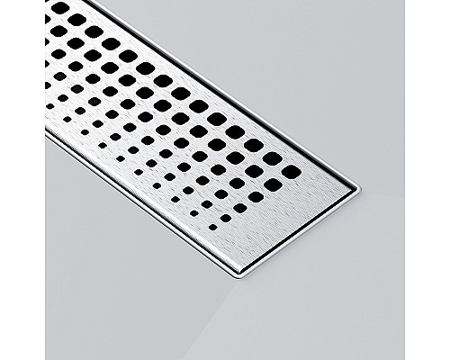Душевой лоток AM.PM MasterFlow 40 W01SC-P11-040-01SB с решеткой Хром матовый Cut Gradient