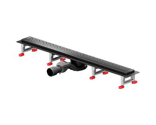 Душевой лоток AM.PM MasterFlow 80 W01SC-P11-080-01BM с Черной матовой решеткой Cut Gradient