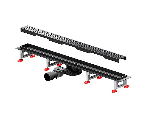 Душевой лоток AM.PM MasterFlow 80 W01SC-P11-080-01BM с Черной матовой решеткой Cut Gradient