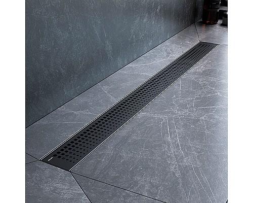 Душевой лоток AM.PM MasterFlow 80 W01SC-P11-080-01BM с Черной матовой решеткой Cut Gradient