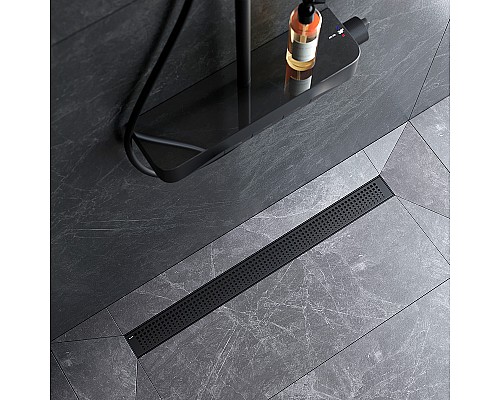 Душевой лоток AM.PM MasterFlow 80 W01SC-P11-080-01BM с Черной матовой решеткой Cut Gradient