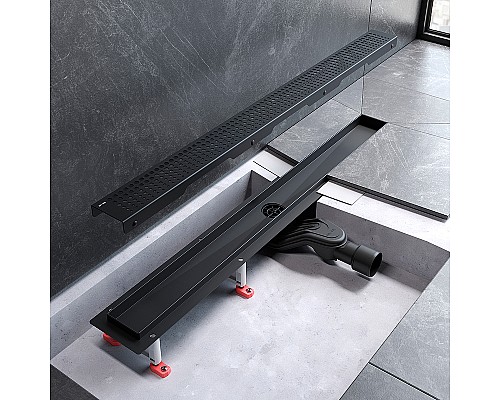 Душевой лоток AM.PM MasterFlow 80 W01SC-P11-080-01BM с Черной матовой решеткой Cut Gradient