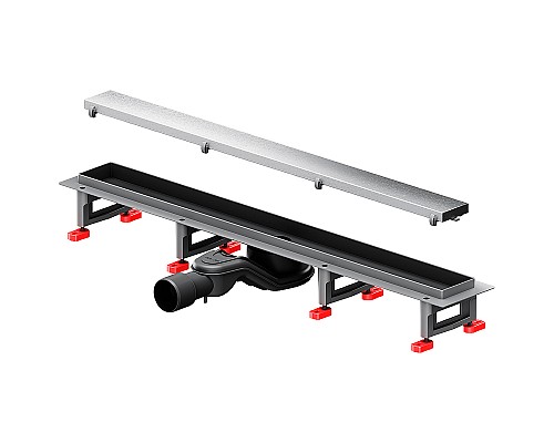 Душевой лоток AM.PM MasterFlow 70 W01SC-U11-070-04SB с решеткой Хром матовый / под плитку Tile