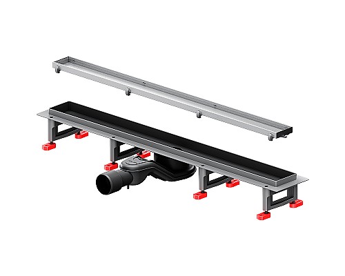 Душевой лоток AM.PM MasterFlow 70 W01SC-U11-070-04SB с решеткой Хром матовый / под плитку Tile