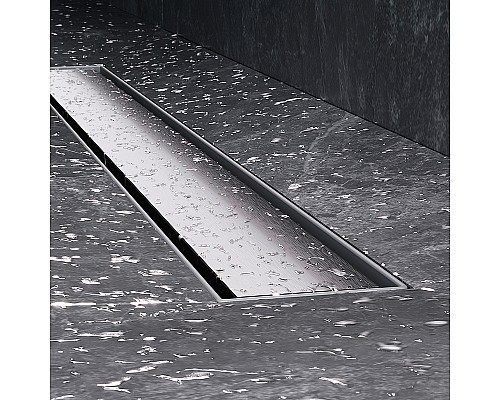 Душевой лоток AM.PM MasterFlow 70 W01SC-U11-070-04SB с решеткой Хром матовый / под плитку Tile