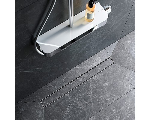 Душевой лоток AM.PM MasterFlow 70 W01SC-U11-070-04SB с решеткой Хром матовый / под плитку Tile