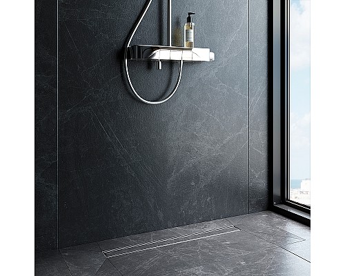 Душевой лоток AM.PM MasterFlow 70 W01SC-U11-070-04SB с решеткой Хром матовый / под плитку Tile