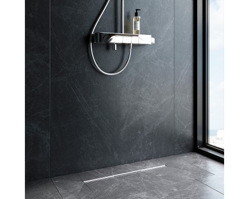 Душевой лоток AM.PM MasterFlow 60 W01SC-S11-060-05SB с решеткой Хром матовый Slim line