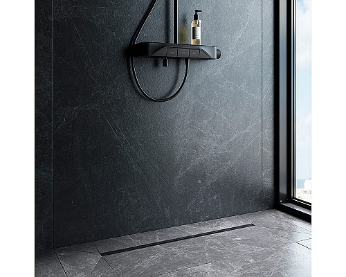 Душевой лоток AM.PM MasterFlow 80 W01SC-S11-080-05BM с Черной матовой решеткой Slim line