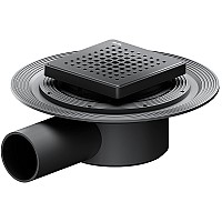 Душевой трап AM.PM MasterFlow 10 W01BD-P11-010-01BM с Черной матовой решеткой Cut Gradient